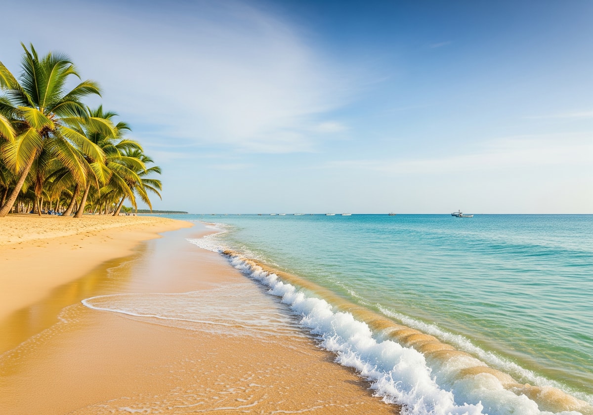 Pristine beach in Benguela province