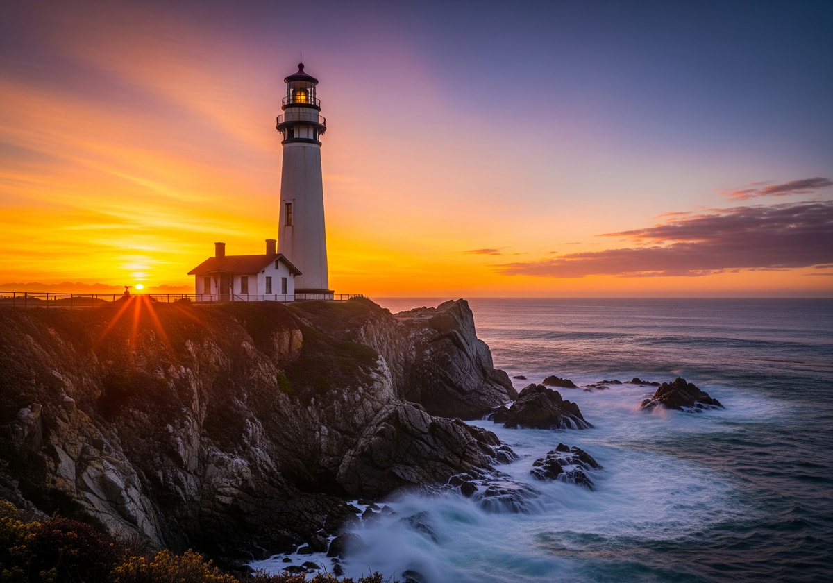 California Lighthouse at sunset