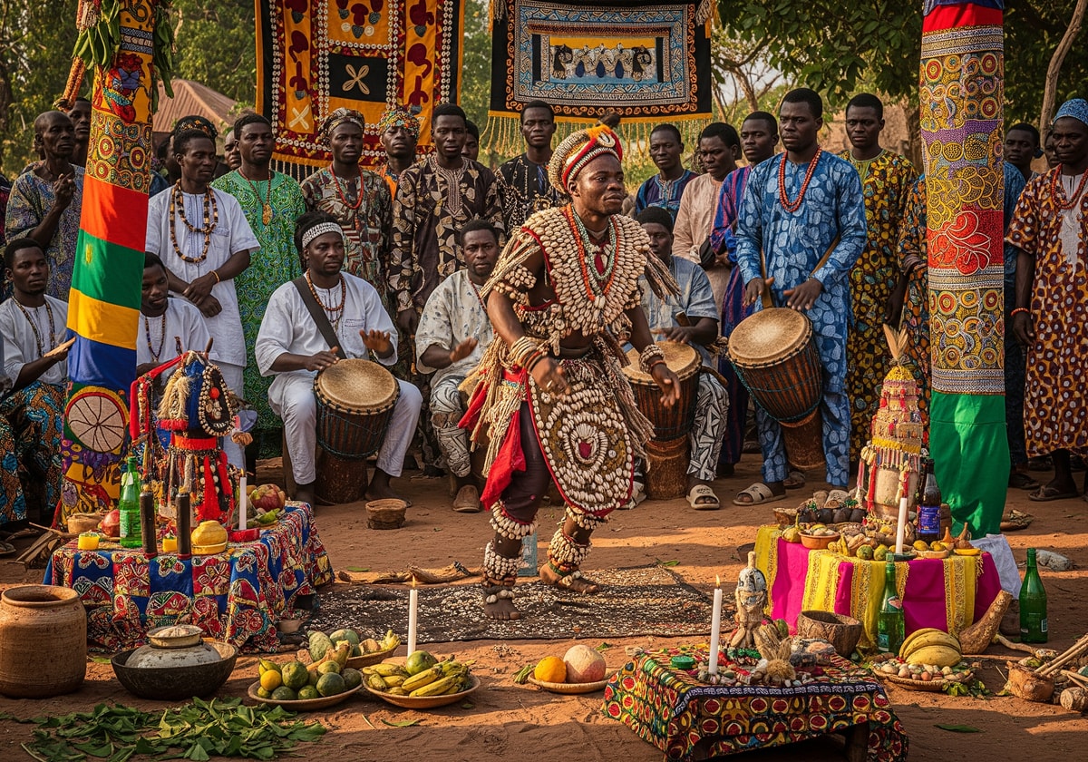 Voodoo ceremony in Benin