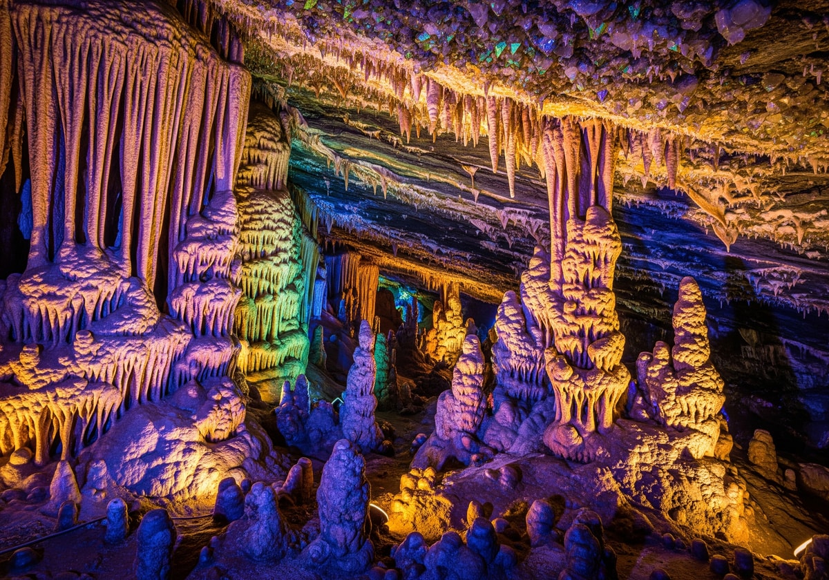 Crystal Cave underground formations