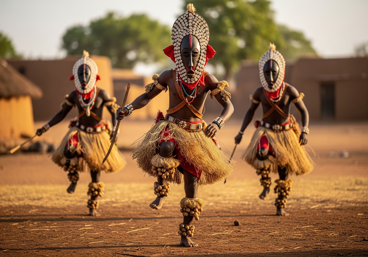 Traditional Mossi dancers
