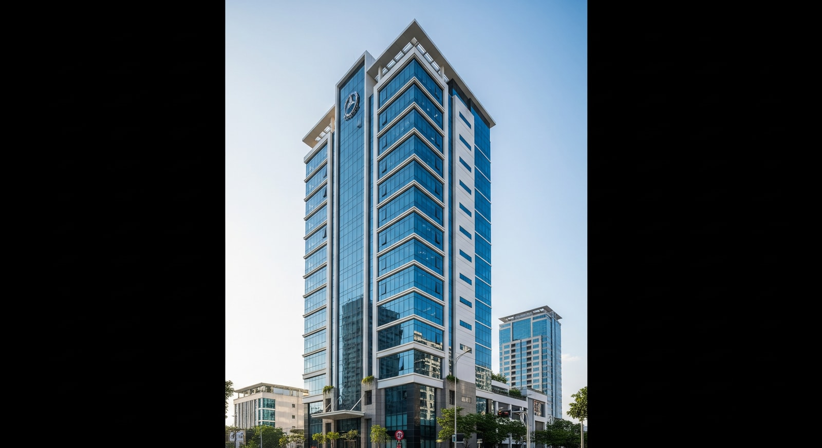 Modern office building in Phnom Penh CBD