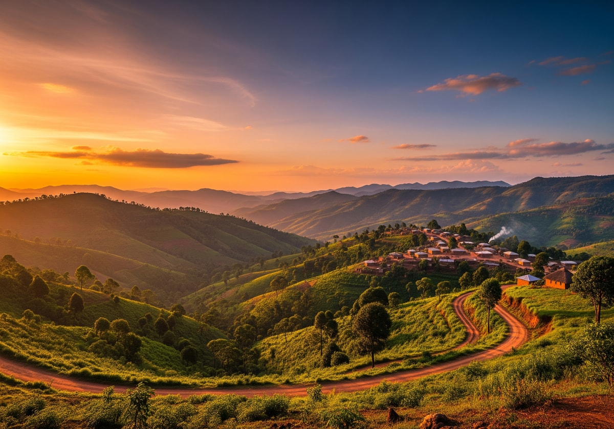 Cameroon highlands landscape