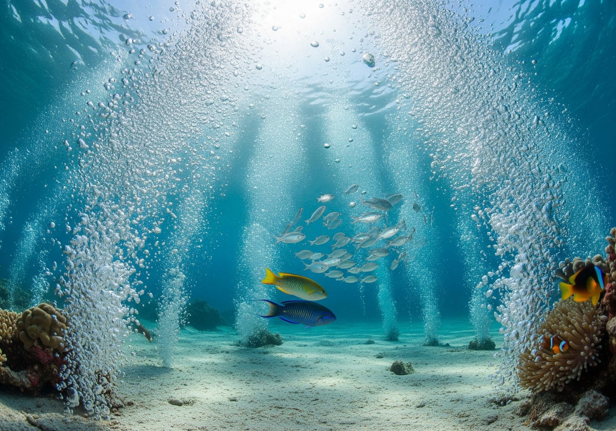 Champagne Reef bubbles