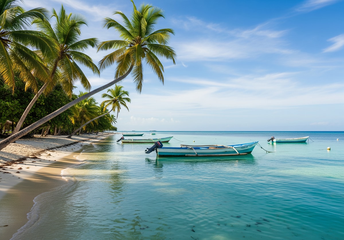 Saona Island crystal clear water