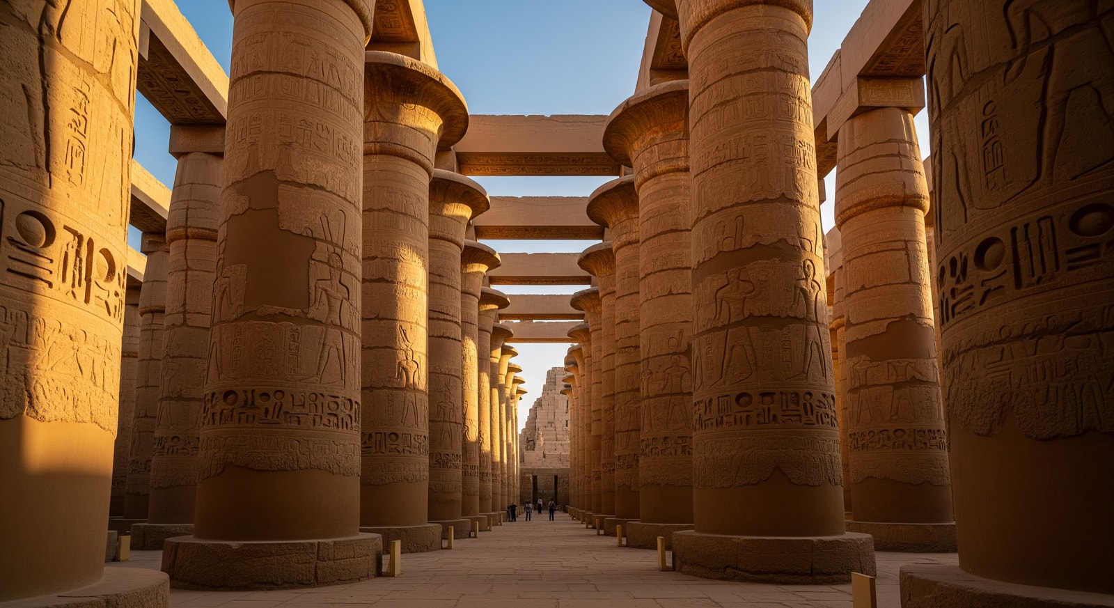 Karnak Temple columns at Luxor