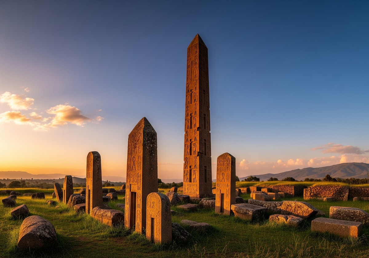 Ancient obelisks of Axum dating back 1700 years