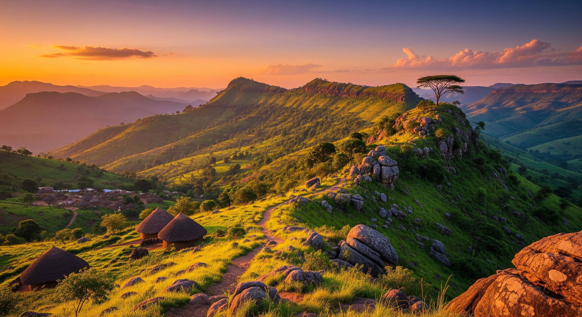 Fouta Djallon highlands in Guinea
