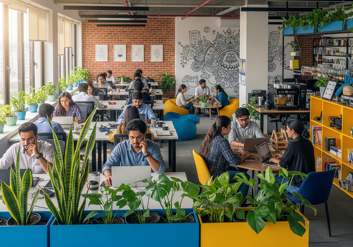 Tech startup workspace in Bangalore