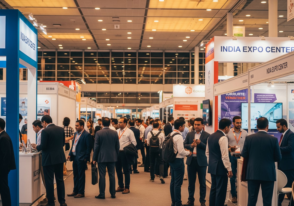 Business exhibition at India Expo Center