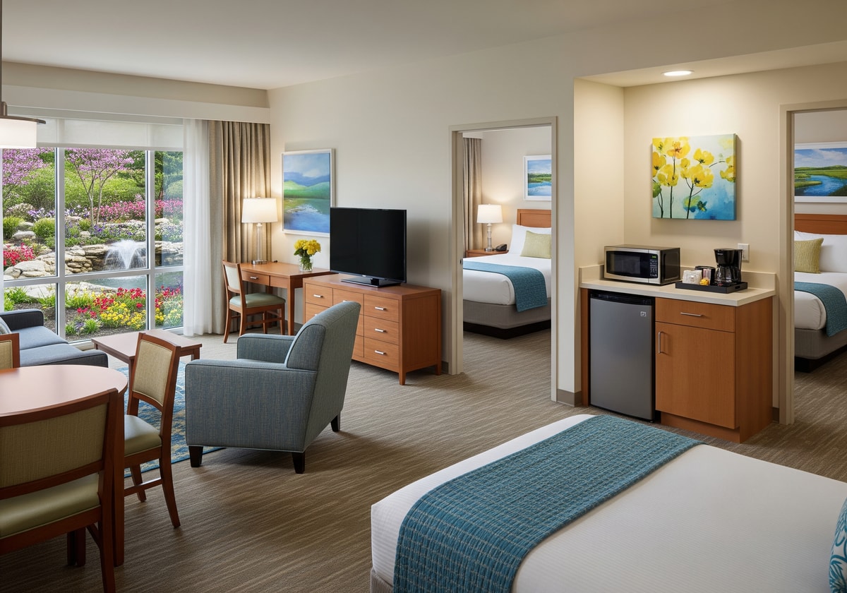 Hospital guesthouse accommodation for families