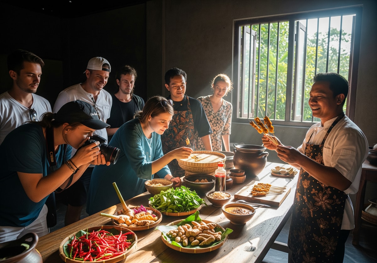 Traditional Indonesian cooking class