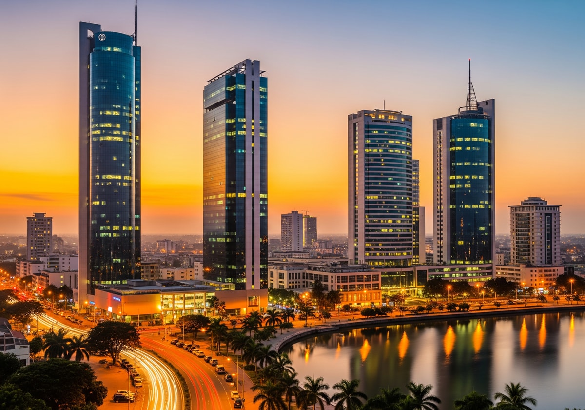 Modern Abidjan cityscape