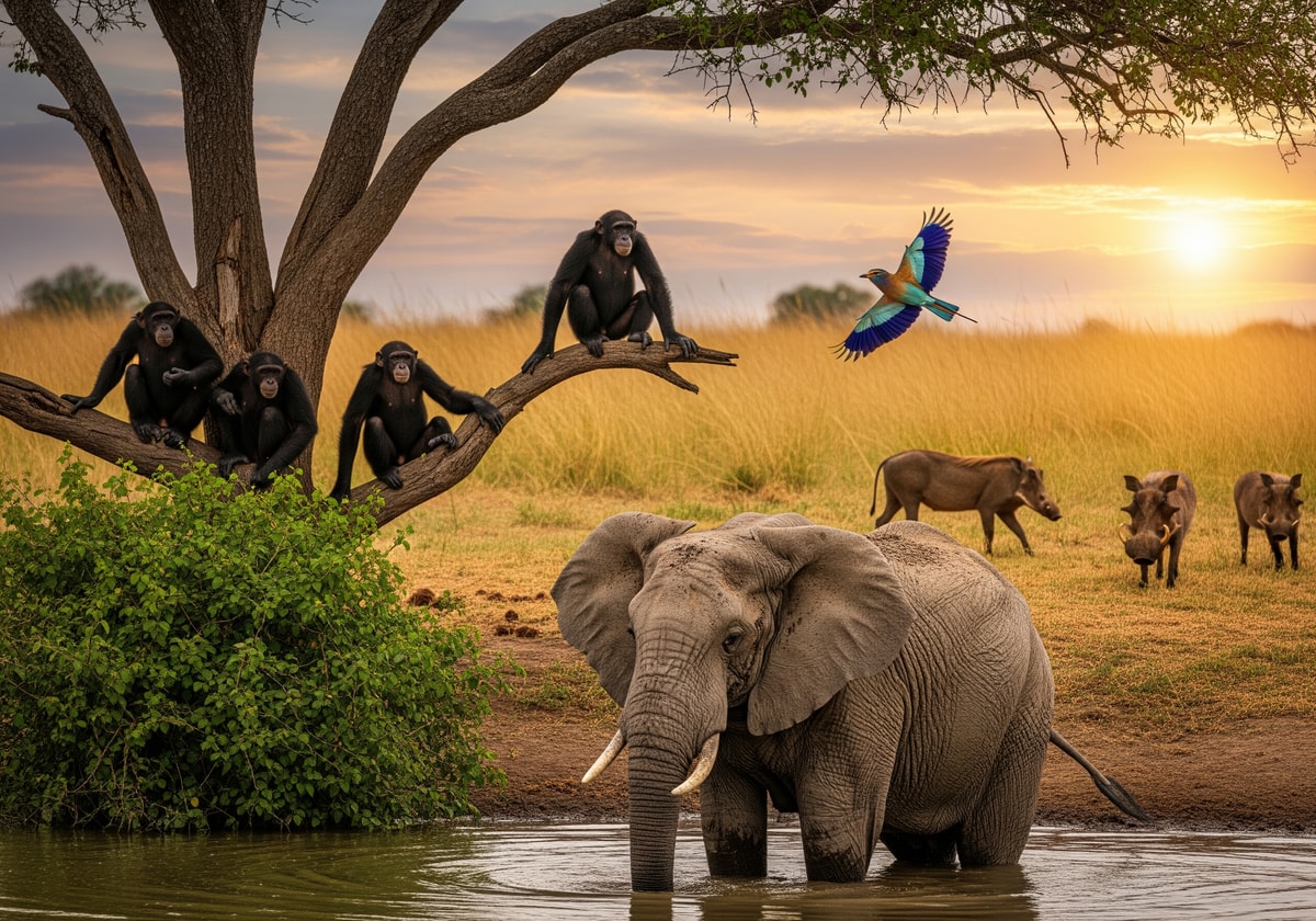 Wildlife in Ivory Coast national park