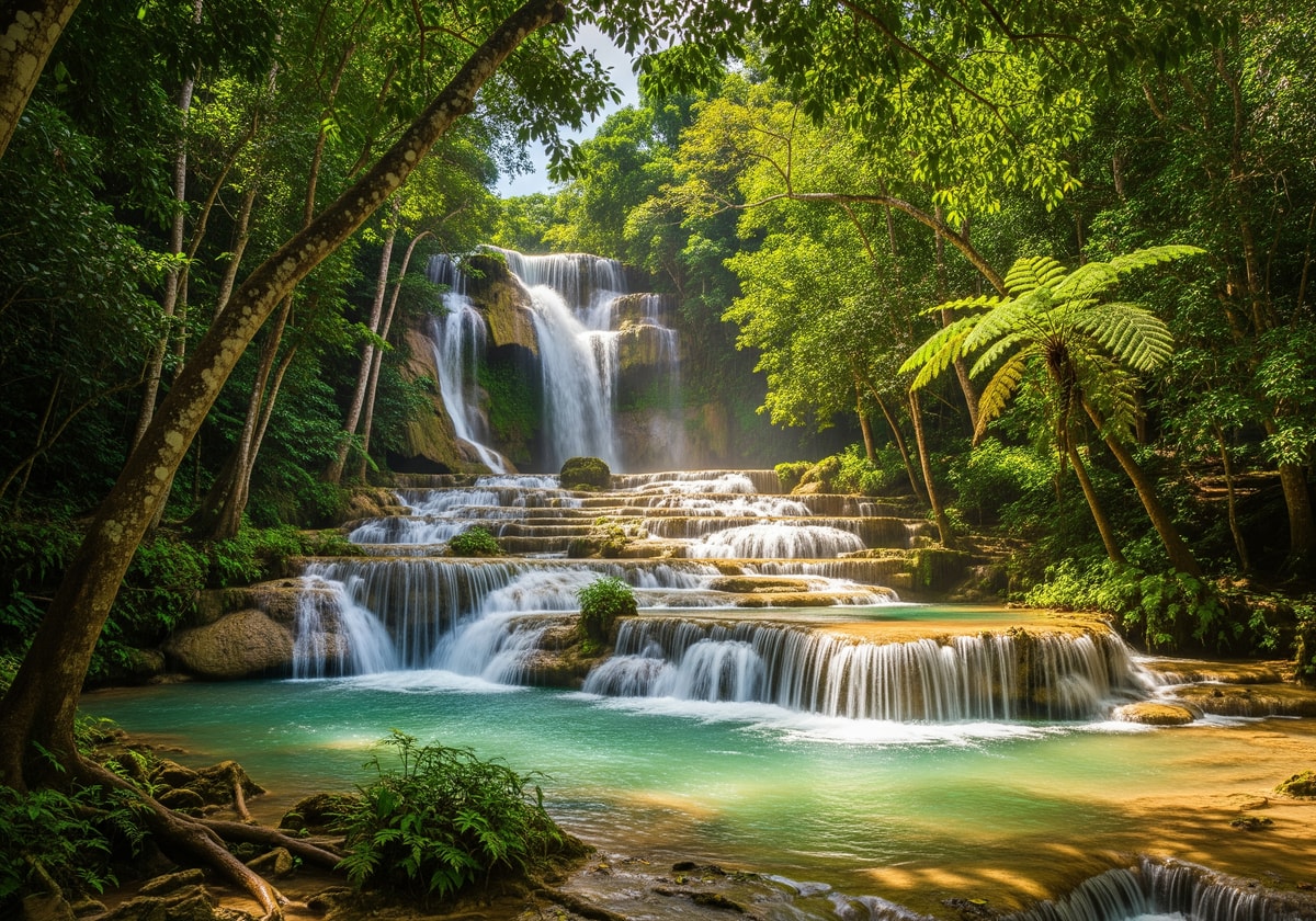 Dunn's River Falls in Jamaica