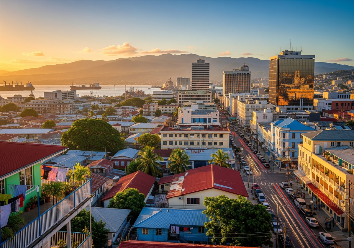 Kingston Jamaica cityscape