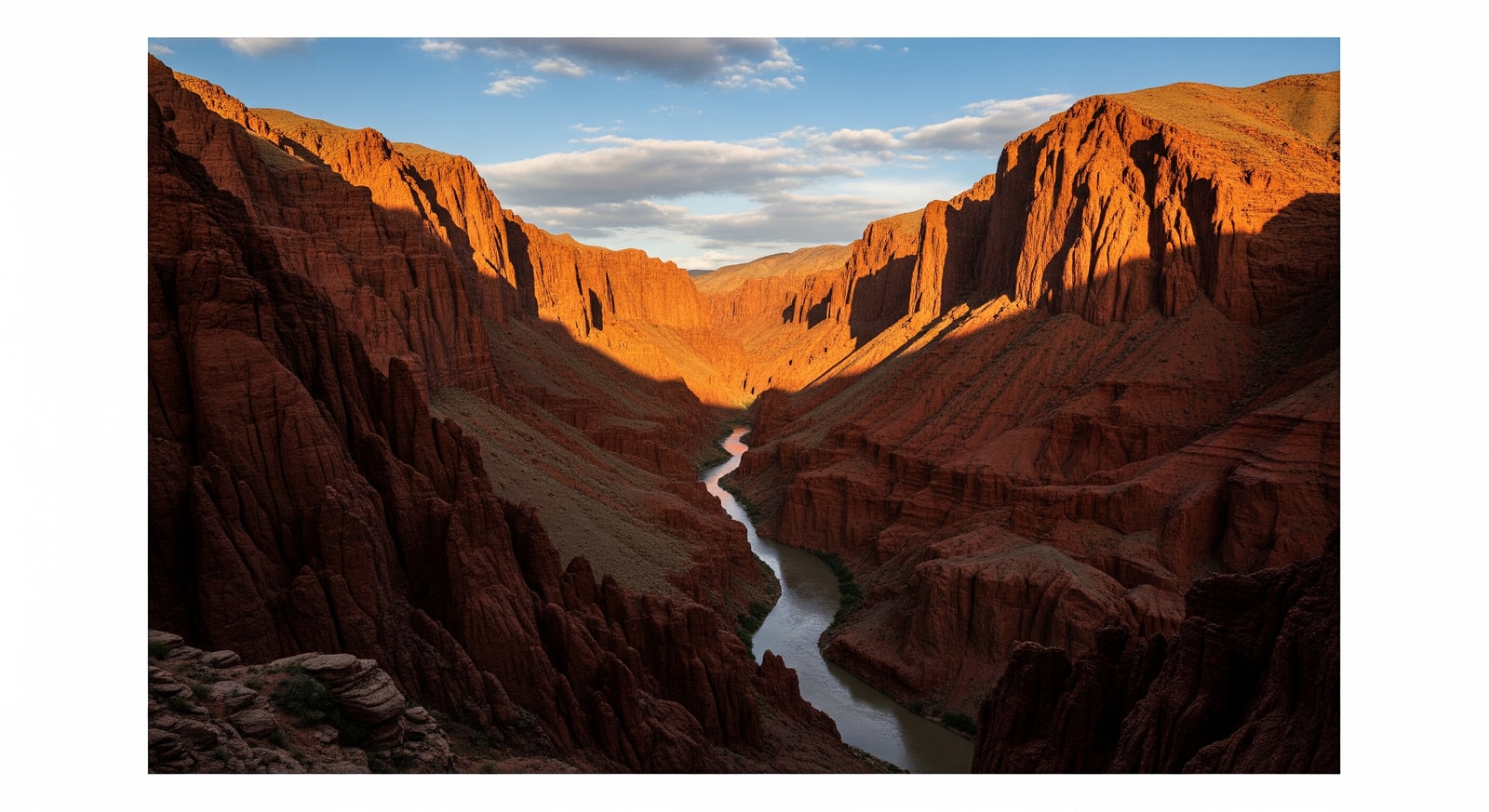 Charyn Canyon Kazakhstan with dramatic red rock formations