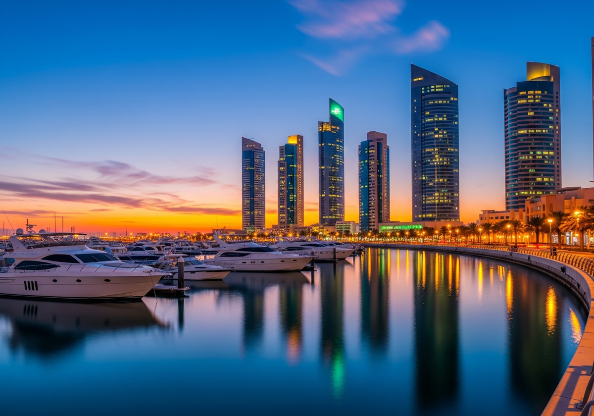 Kuwait marina and waterfront