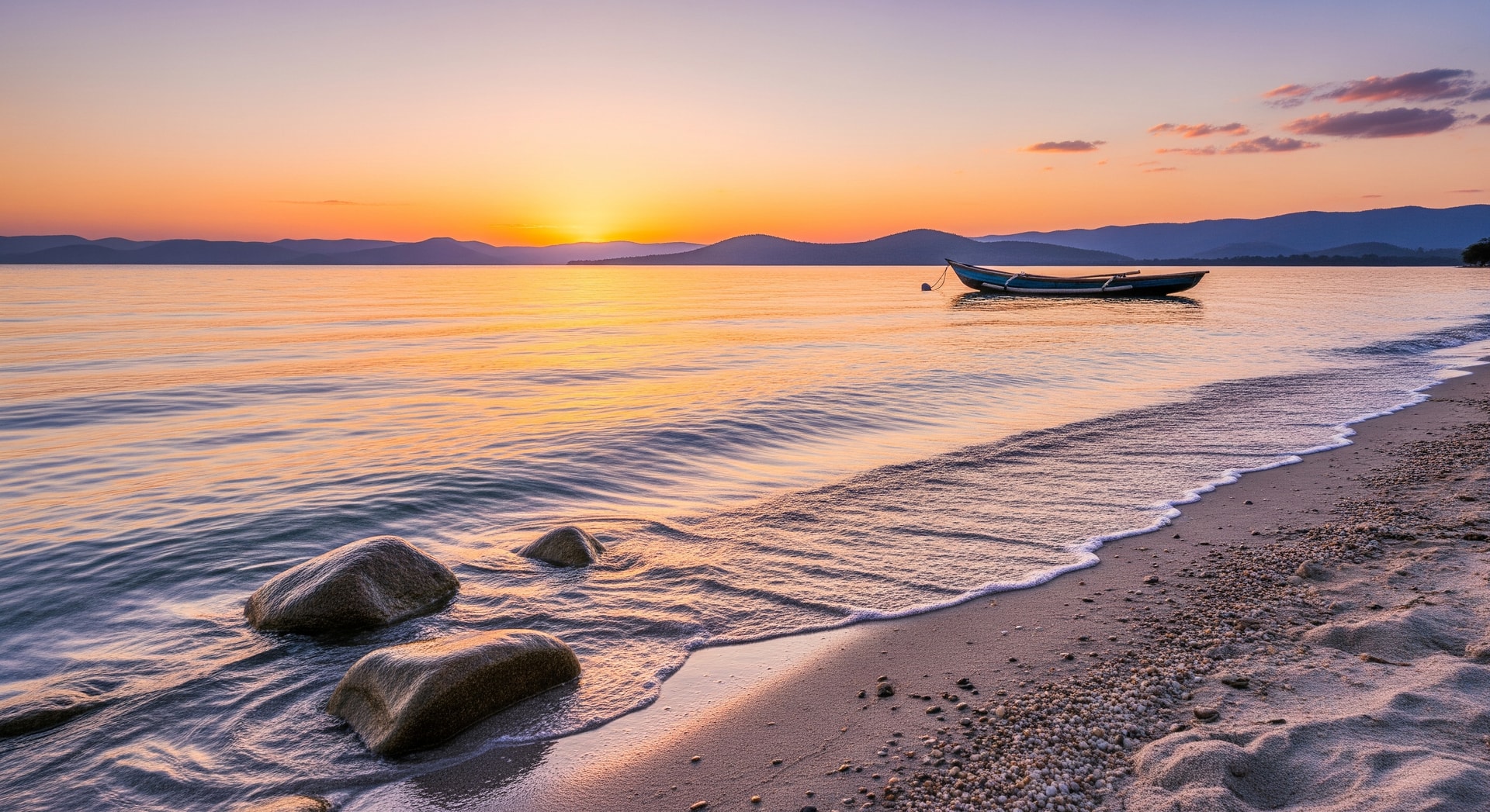 Beautiful shores of Lake Malawi with crystal clear water