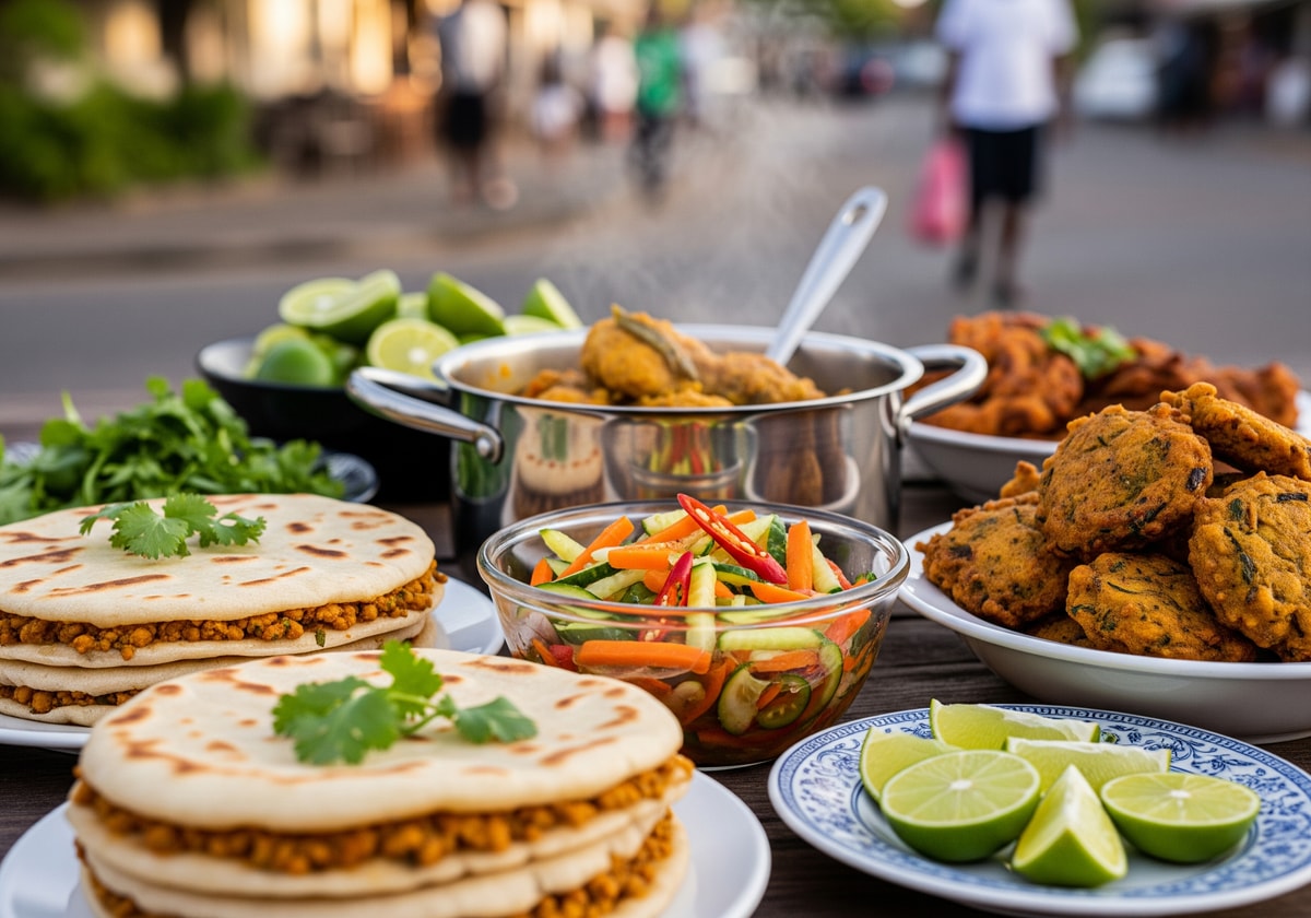 Traditional Mauritian street food