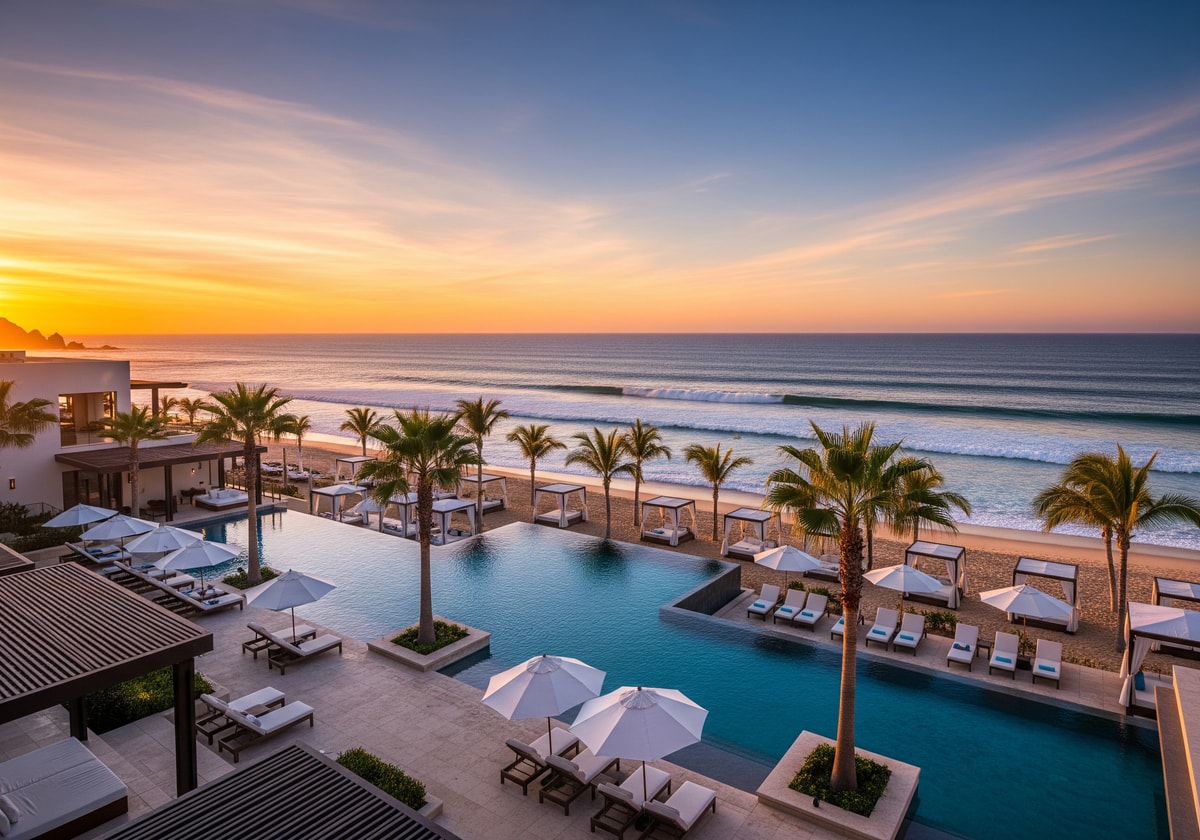 Beach resort in Los Cabos Mexico with ocean view