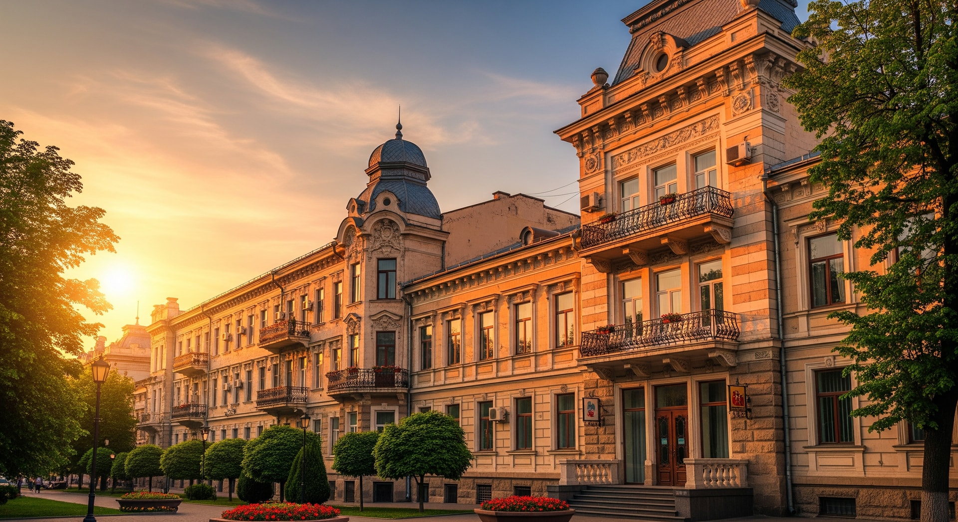 Historic architecture in Chisinau, Moldova