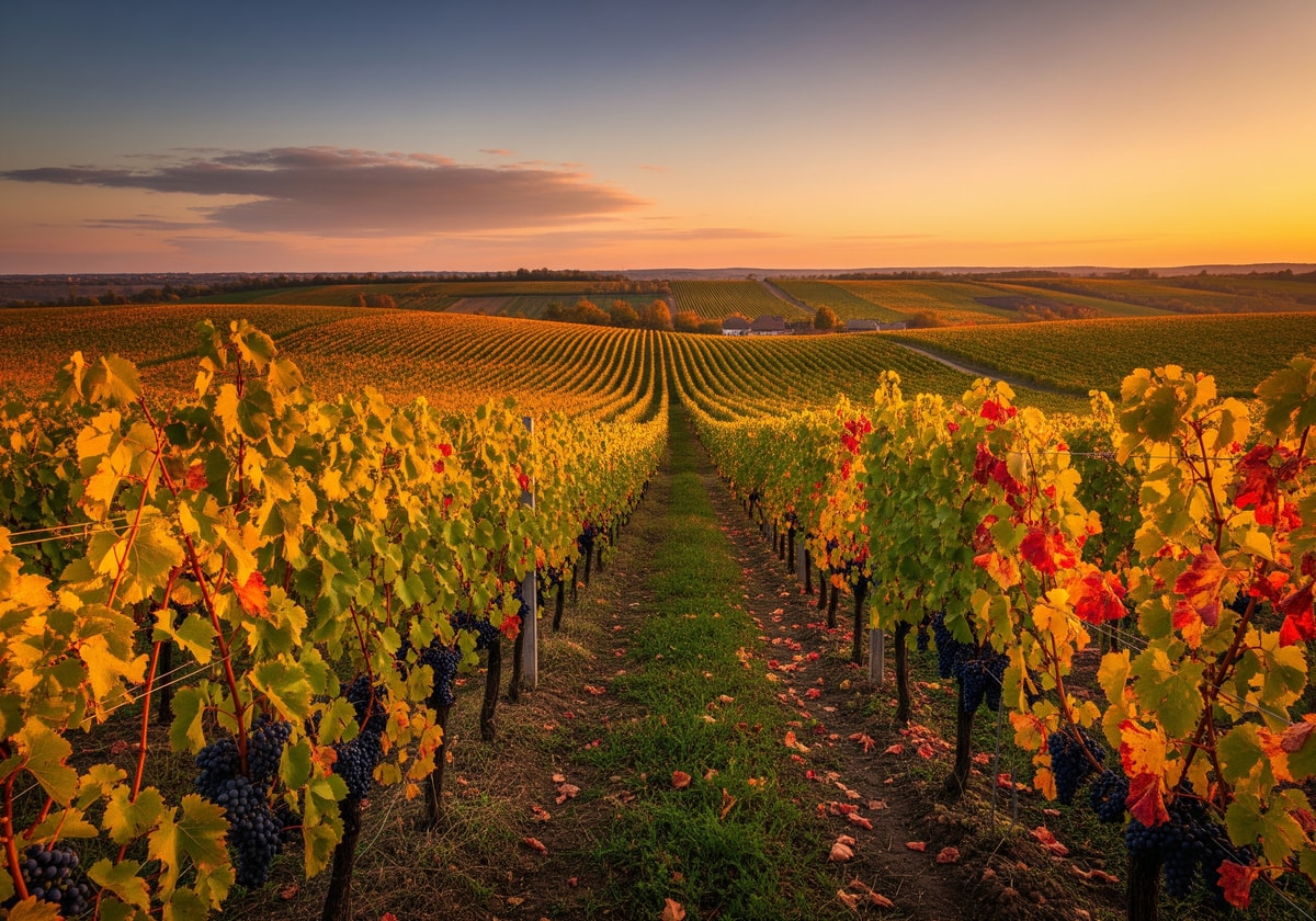Vineyard landscape in Moldova