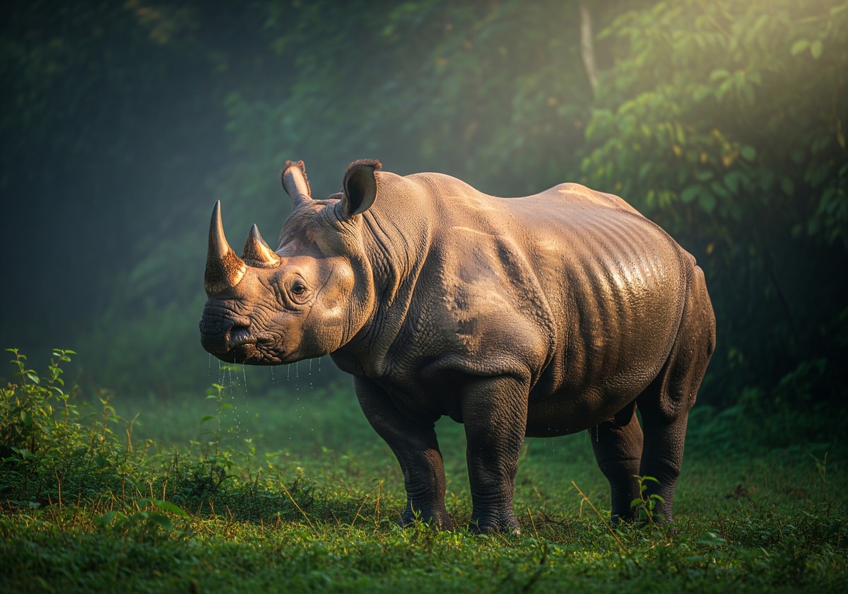 One-horned rhinoceros in Chitwan National Park
