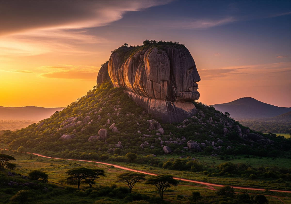 Zuma Rock natural landmark near Abuja