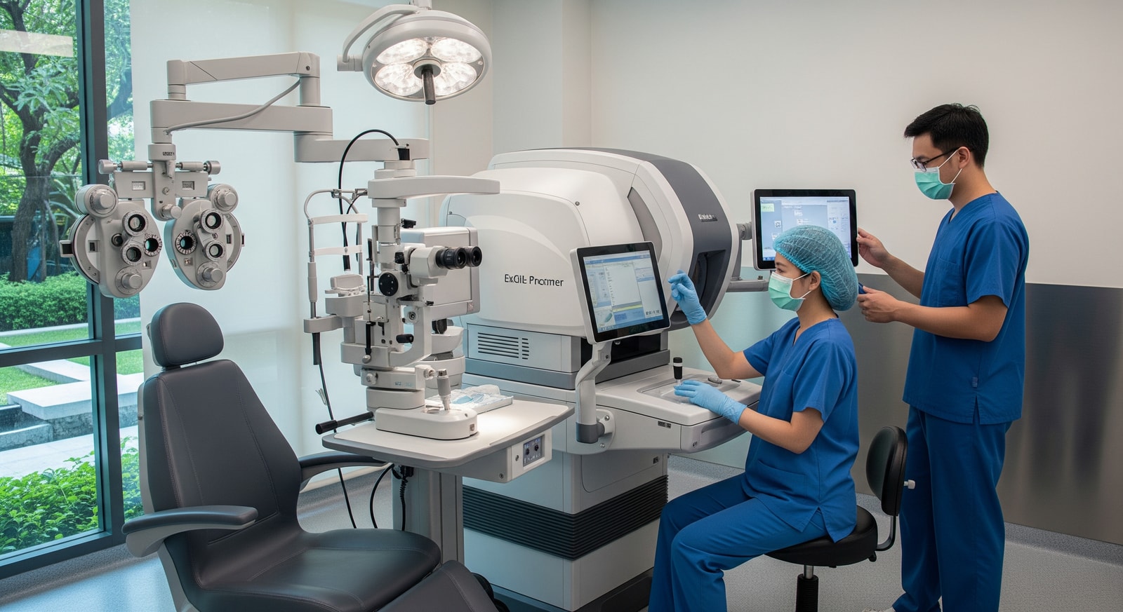 LASIK eye surgery center with precision laser equipment at Samitivej Hospital