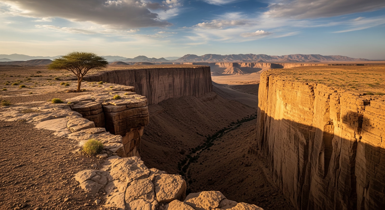 Edge of the World cliffs near Riyadh with dramatic desert landscape views