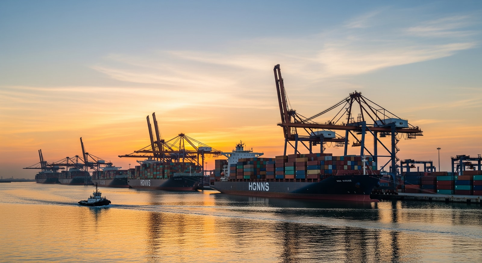 Container ships at Colombo Port Sri Lanka strategic shipping hub