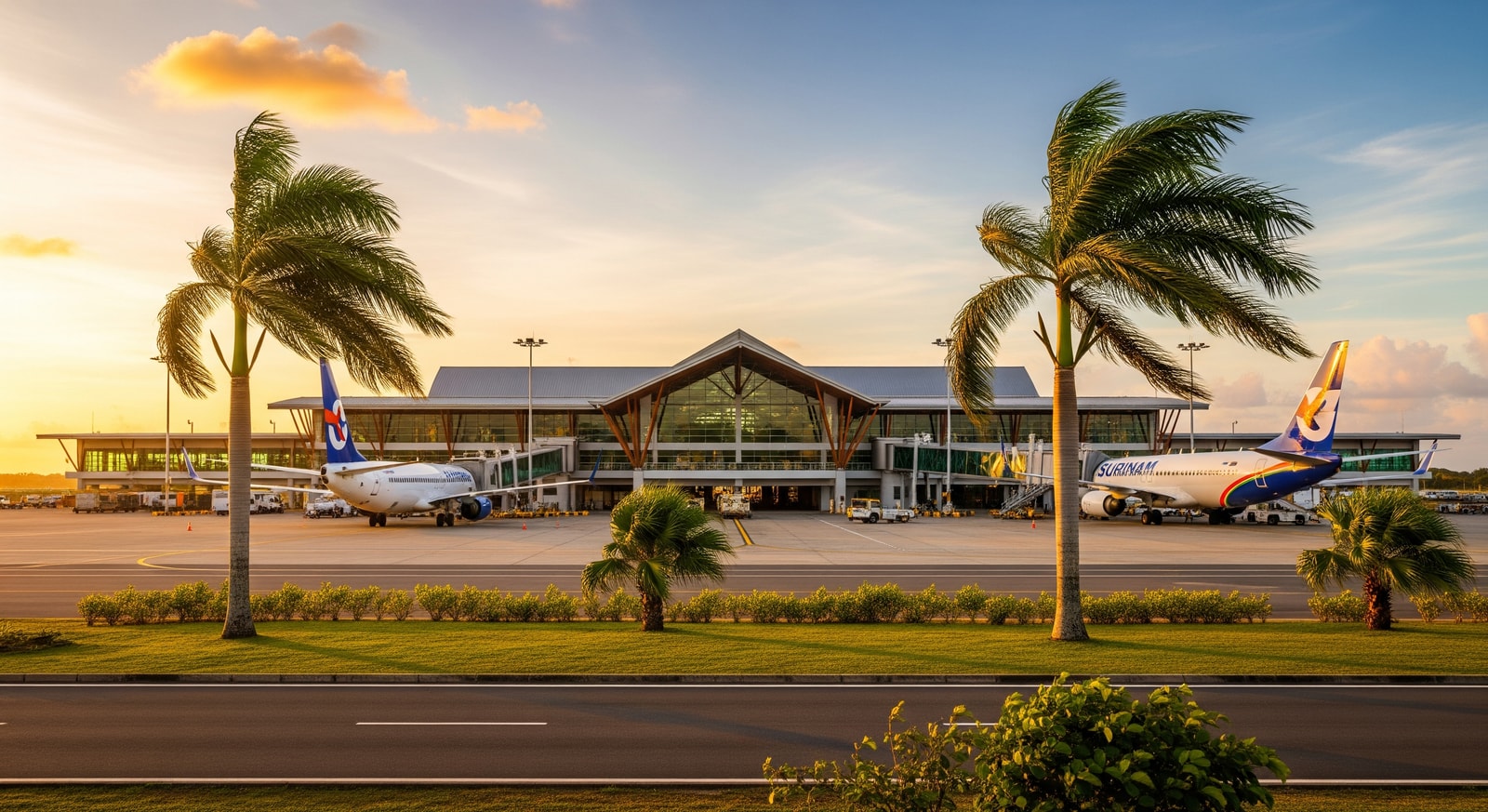 Johan Adolf Pengel International Airport in Paramaribo, Suriname