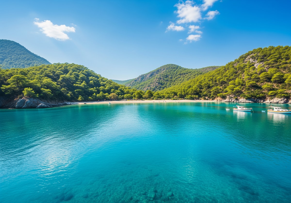 Turquoise coast beach in Oludeniz Turkey