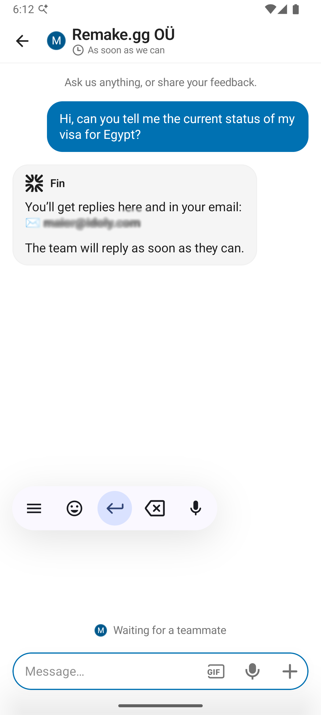 24/7 live chat support met Intercom-integratie