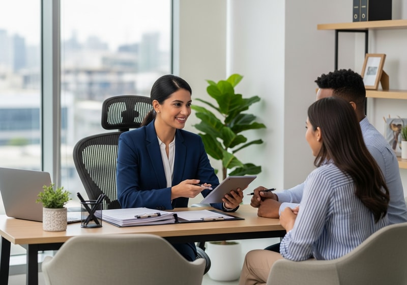 Friendly DoVisa customer support team member helping traveler with visa application