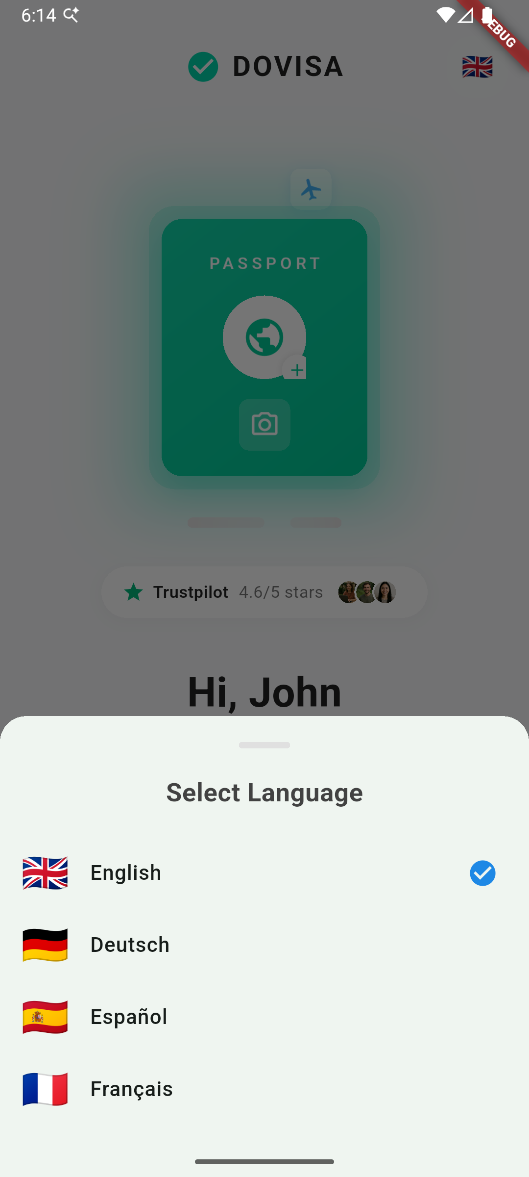 Meertalige interface met taalkeuze