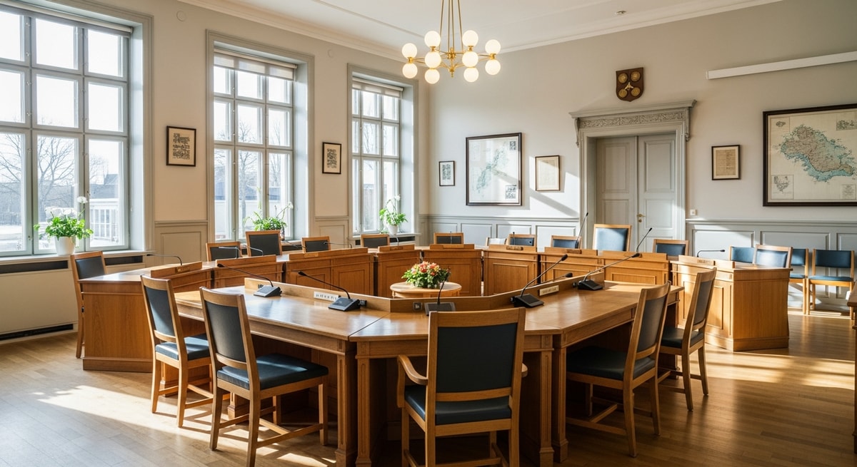 Mariehamn town hall in the Åland Islands capital, representing the autonomous regional government and Swedish-language civil registry