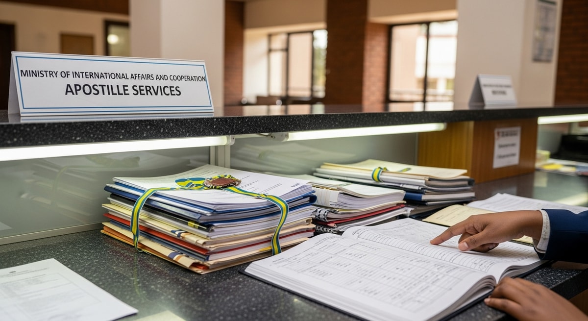 Ministry of International Affairs and Cooperation building in Gaborone, Botswana's apostille authority