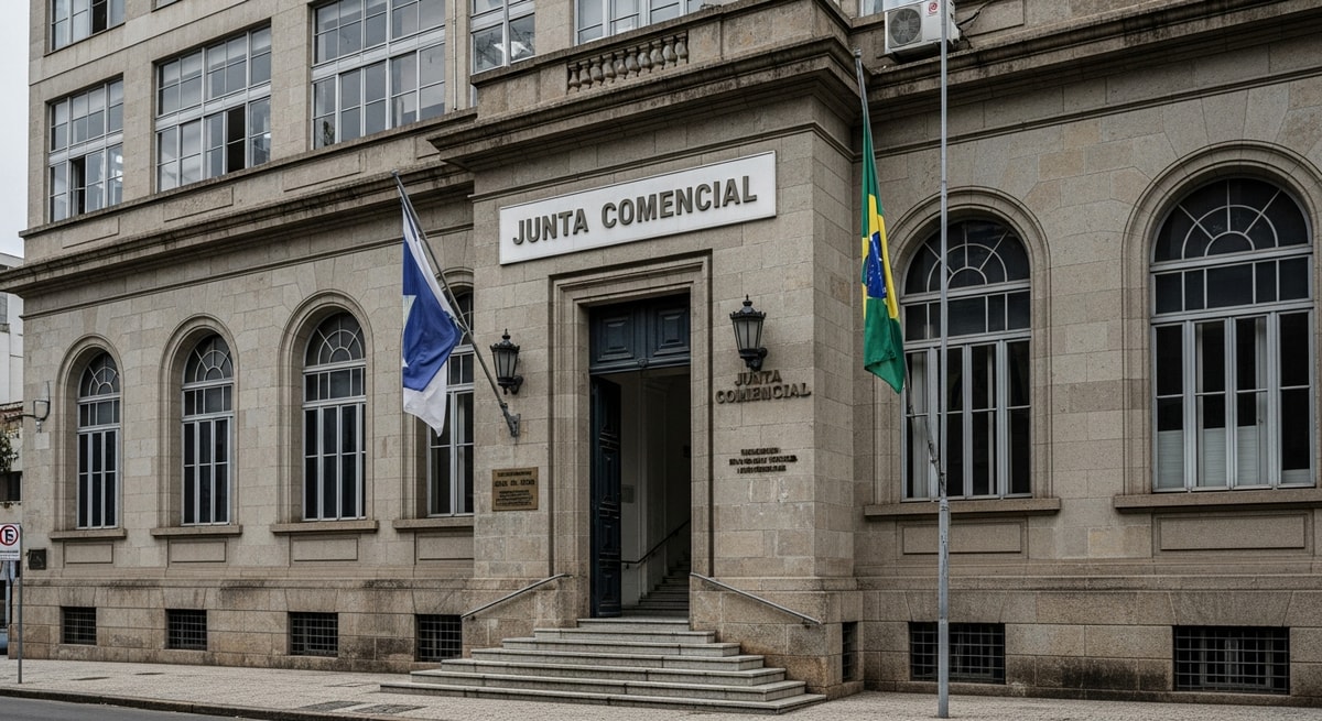 Brazilian Junta Comercial building representing the official institution that registers and oversees tradutores juramentados in each state