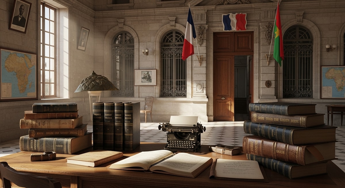 Colonial-era French administrative building in Ouagadougou reflecting Burkina Faso's civil law heritage