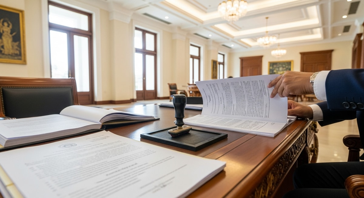 The Cambodian Ministry of Foreign Affairs and International Cooperation building in Phnom Penh where document authentication is processed