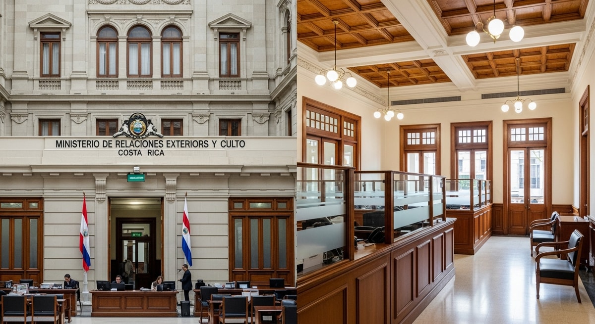 Ministerio de Relaciones Exteriores y Culto in San José representing Costa Rica's sole competent authority for apostille authentication