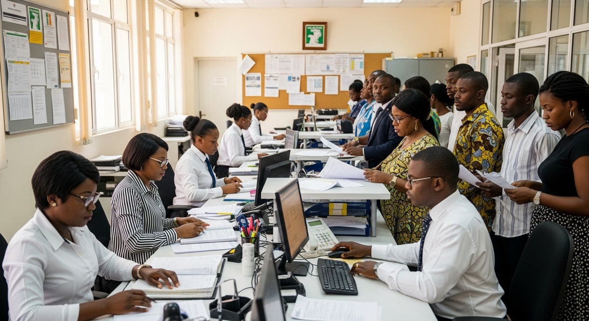 Ivorian civil registry office representing the état civil system for vital records across Côte d'Ivoire