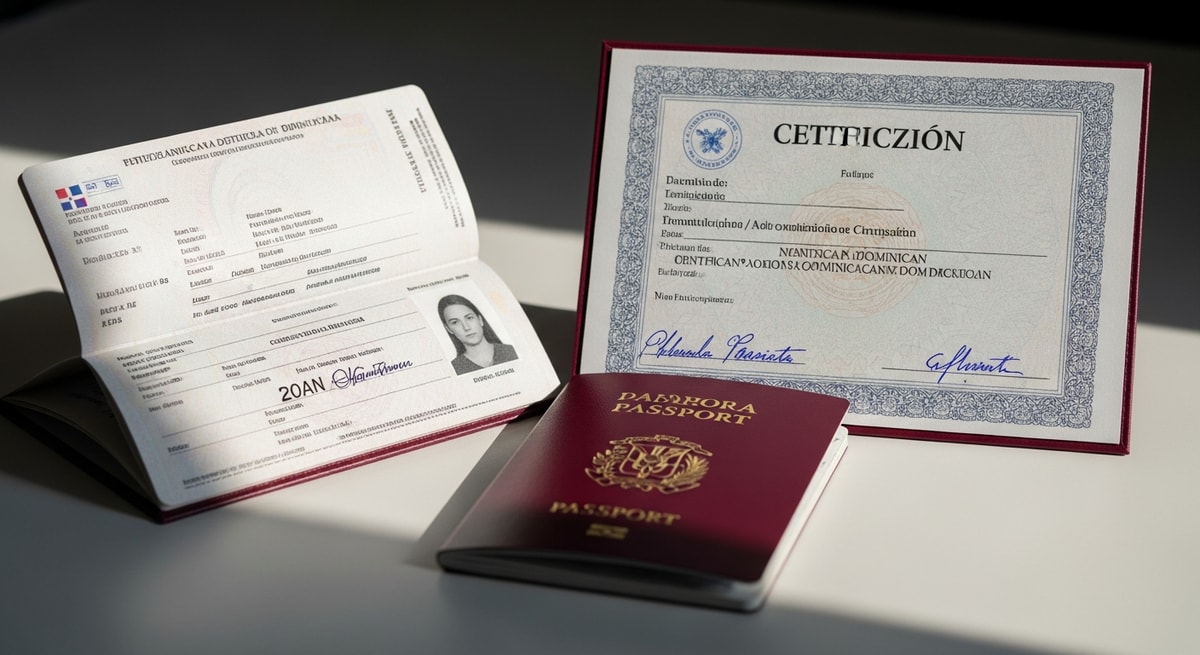 Dominican passport and citizenship certificate from Citizenship by Investment program