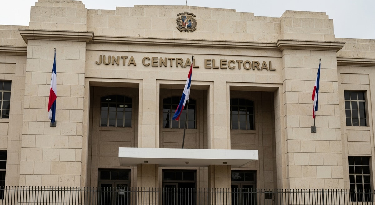 Junta Central Electoral building in Santo Domingo representing the Dominican Republic civil registry system that issues actas de nacimiento and vital records