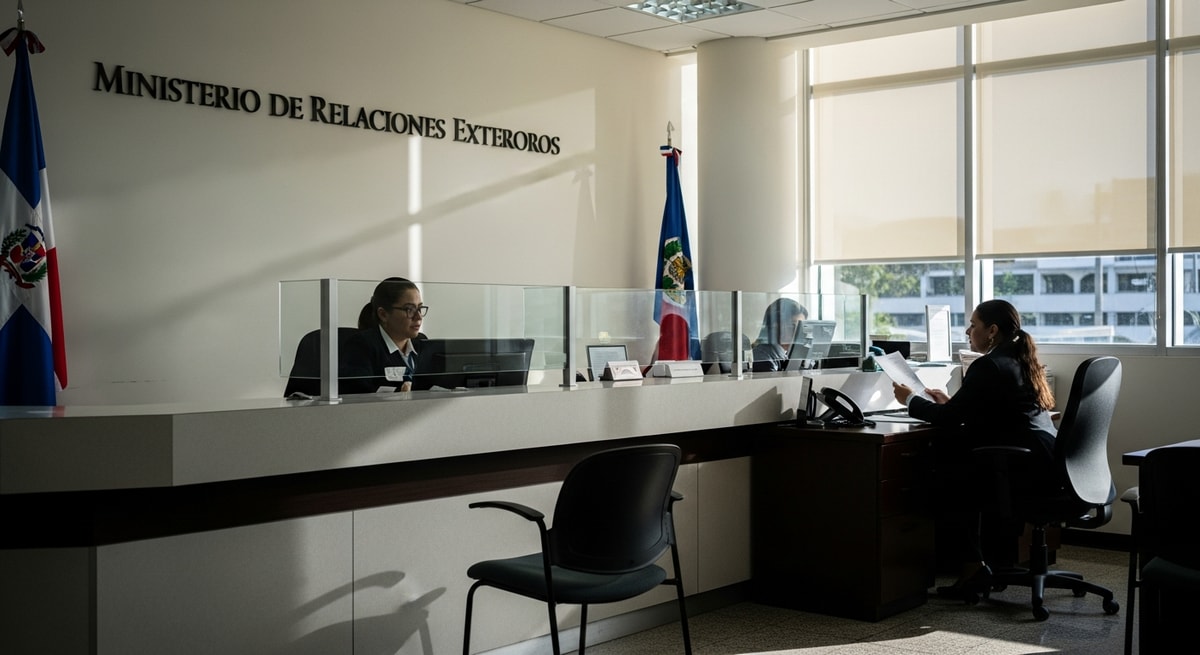 Ministerio de Relaciones Exteriores building in Santo Domingo where the Dirección de Legalización de Documentos issues apostilles for Dominican public documents