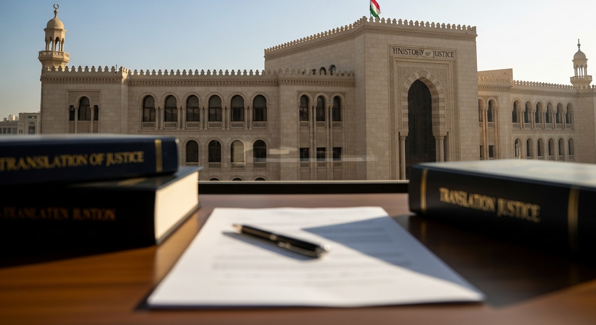 Egyptian Ministry of Justice building in Cairo representing the judicial foundation of the certified translation system in Egypt