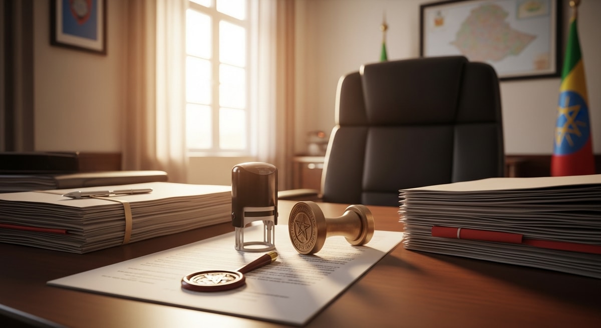 Ethiopian Ministry of Foreign Affairs building in Addis Ababa where document authentication for international use is processed