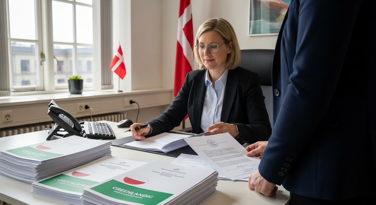 Danish Ministry of Foreign Affairs Udenrigsministeriet in Copenhagen handling authentication for Greenland documents in the consular legalization process